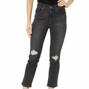 Levi’s 724 High Rise Straight Distressed Jeans 24